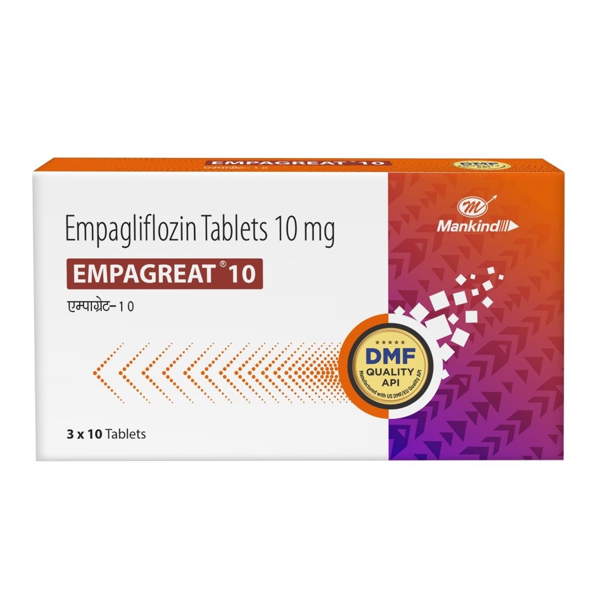 Empagreat 10 Tablet 10's, Pack of 10 Empagreat 10 Tablet 10's, Pack of 10