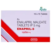 Enapril 5 Tablet 15's, Pack of 15 TABLETS