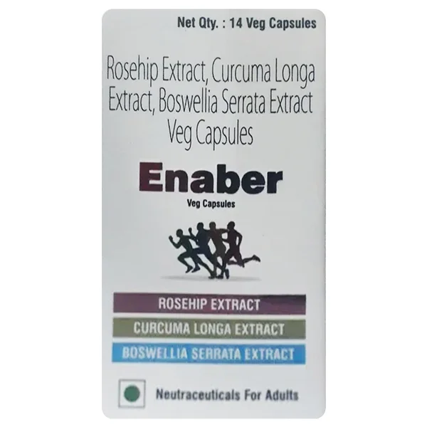 Enaber Veg Capsule 14's, Pack of 1