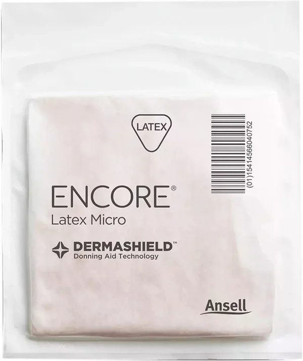 Ansell Encore Latex Micro Optic Gloves 6.5, 1 Count, Pack of 1