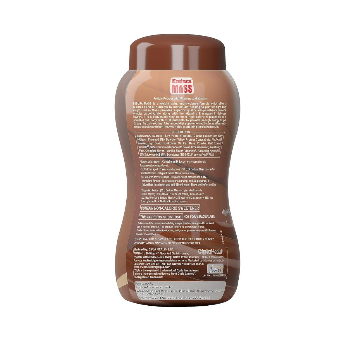 Endura Mass Chocolate Flavour Powder, 1 kg, Pack of 1 Endura Mass Chocolate Flavour Powder, 1 kg, Pack of 1