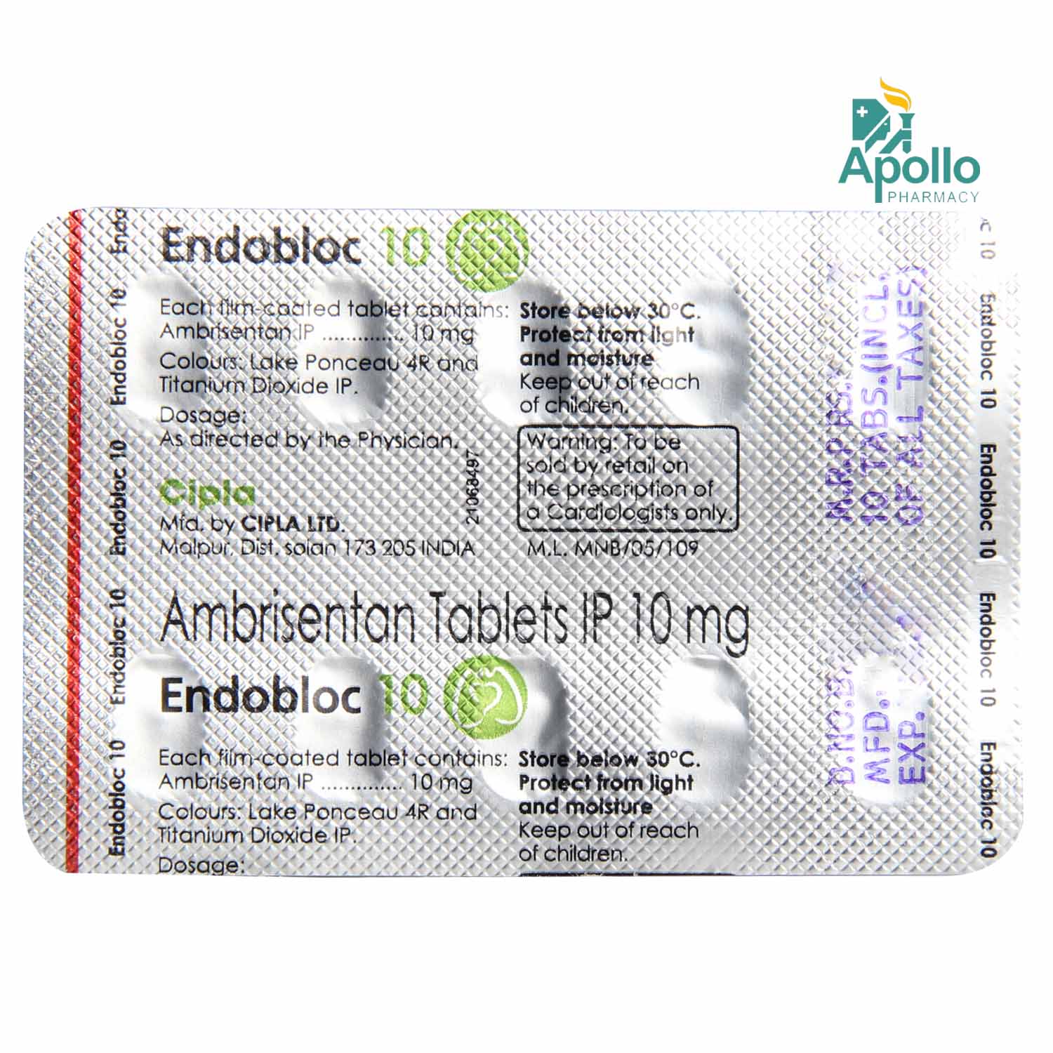 ENDOBLOC 10MG TABLET Price, Uses, Side Effects, Composition Apollo