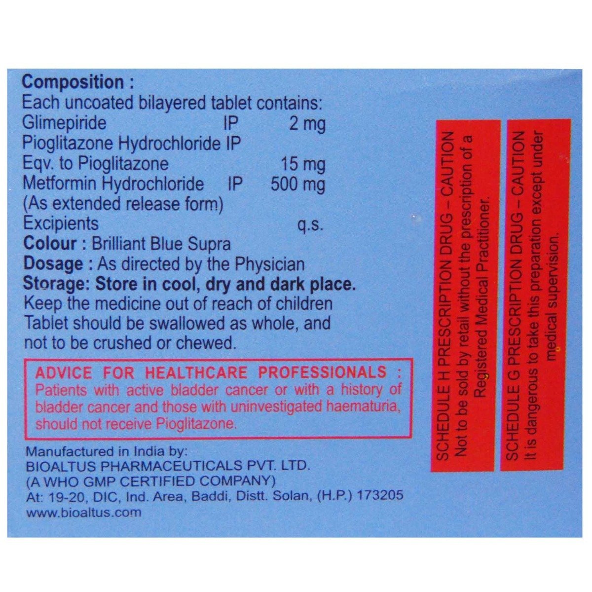 ENDOGLIM MP 2MG TABLET, Pack of 10 TABLETS ENDOGLIM MP 2MG TABLET, Pack of 10 TABLETS