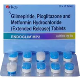ENDOGLIM MP 2MG TABLET, Pack of 10 TABLETS