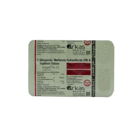 ENDOGLIM TRIO 2.2MG TABLET 10'S 