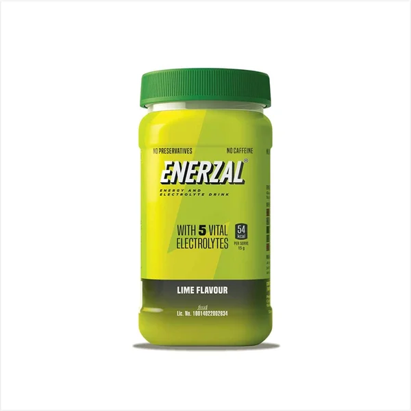 Enerzal Lime Flavour Energy Drink Powder, 500 gm