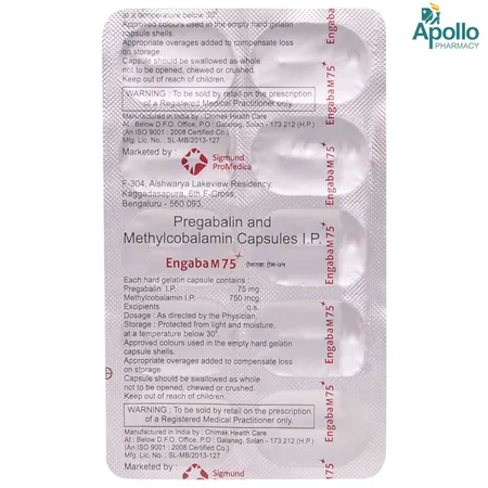 Engaba M 75 mg Capsule 10's