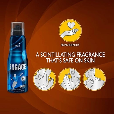 Engage Spirit Man Deo Spray, 150 ml, Pack of 1