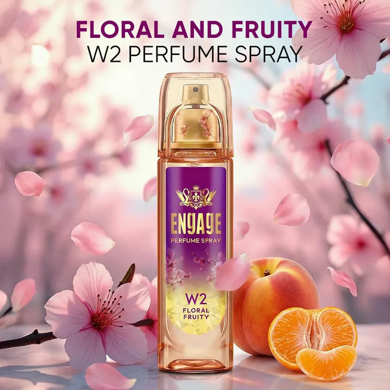 Engage W2 Floral Fruity Perfume Spray 160Ml