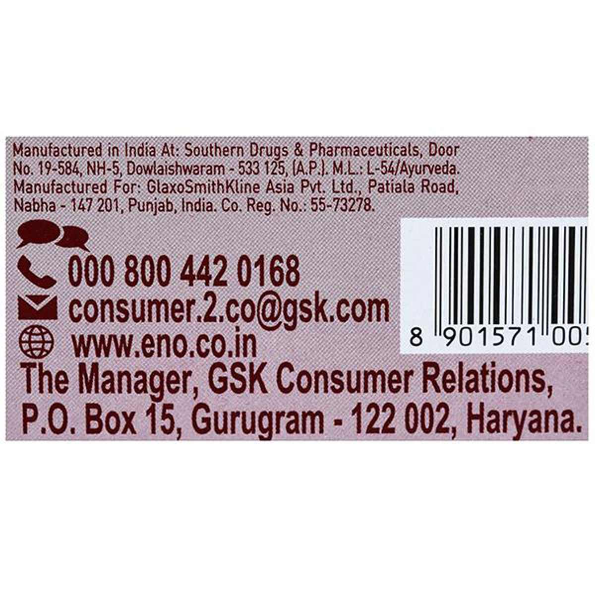 Eno Cola Flavoured Powder, 5 gm Price, Uses, Side Effects, Composition Apollo Pharmacy