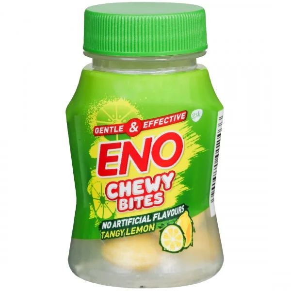 ENO Chewy Bites Tangy Lemon Flavour, 10 Chewable Tablets