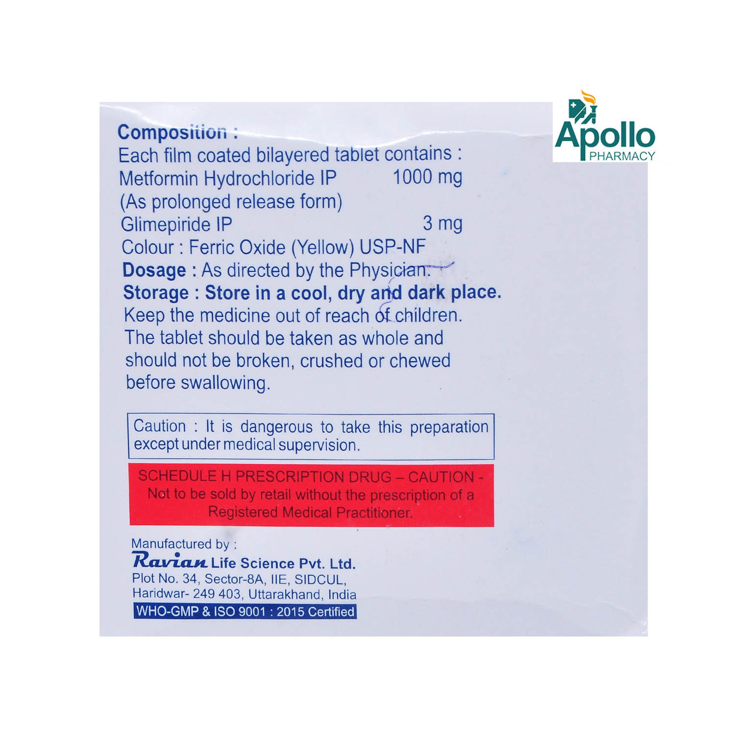 Enristas-3 MF Tablet 15's, Pack of 15 TabletS Enristas-3 MF Tablet 15's, Pack of 15 TabletS