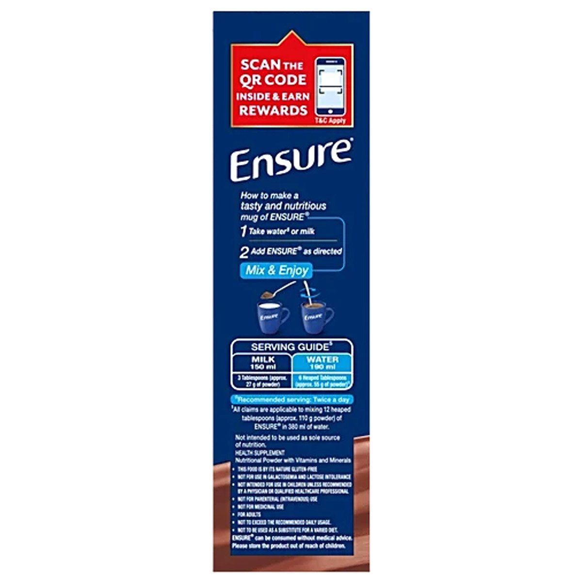 Ensure Balanced Nutrition Chocolate Flavour Powder for Adults, 200 gm, Pack of 1 Ensure Balanced Nutrition Chocolate Flavour Powder for Adults, 200 gm, Pack of 1