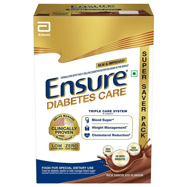 Ensure Diabetes Care Chocolate Flavour Powder for Adults, 950 gm, Pack of 1