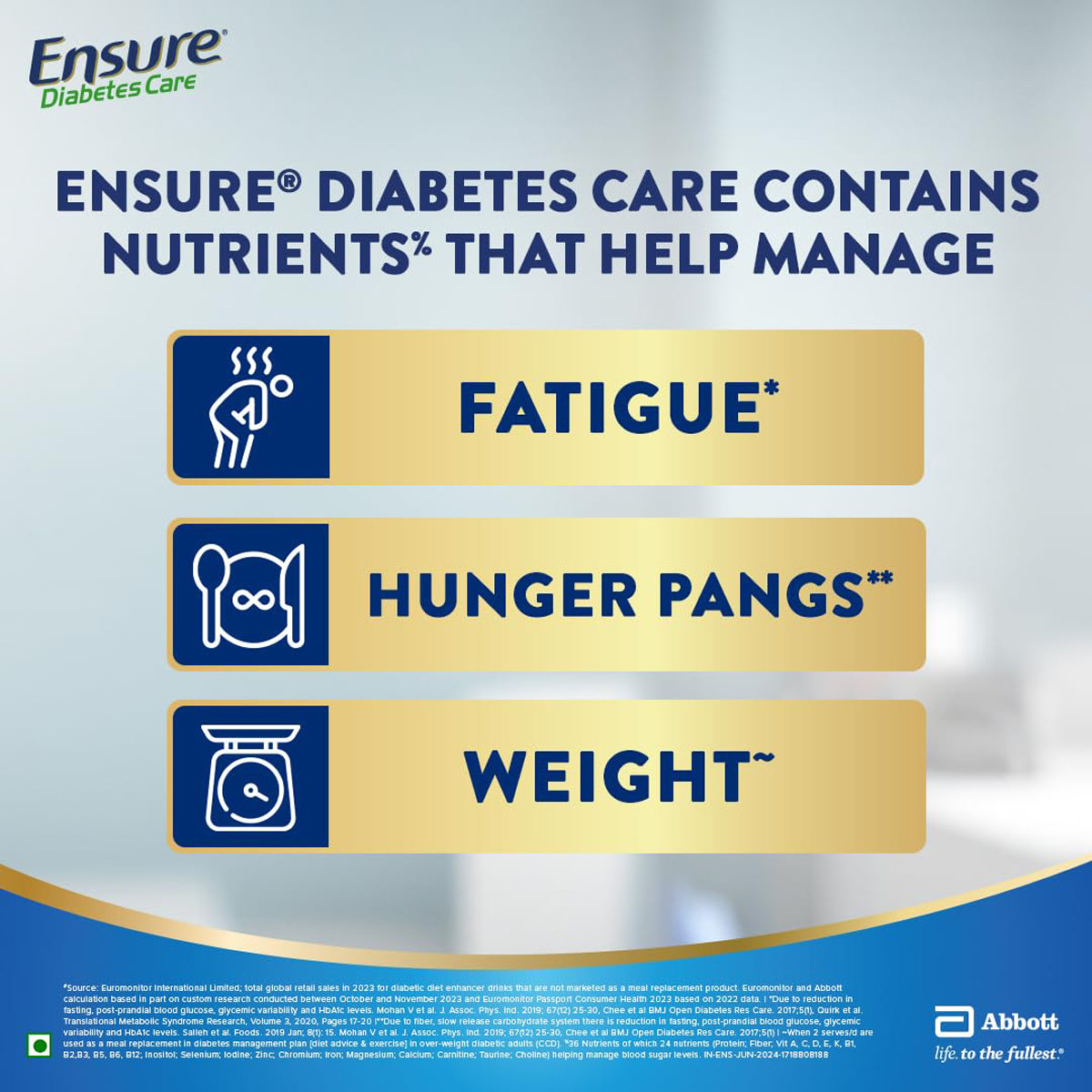 Ensure Diabetes Care Chocolate Flavour Powder for Adults, 950 gm, Pack of 1 Ensure Diabetes Care Chocolate Flavour Powder for Adults, 950 gm, Pack of 1