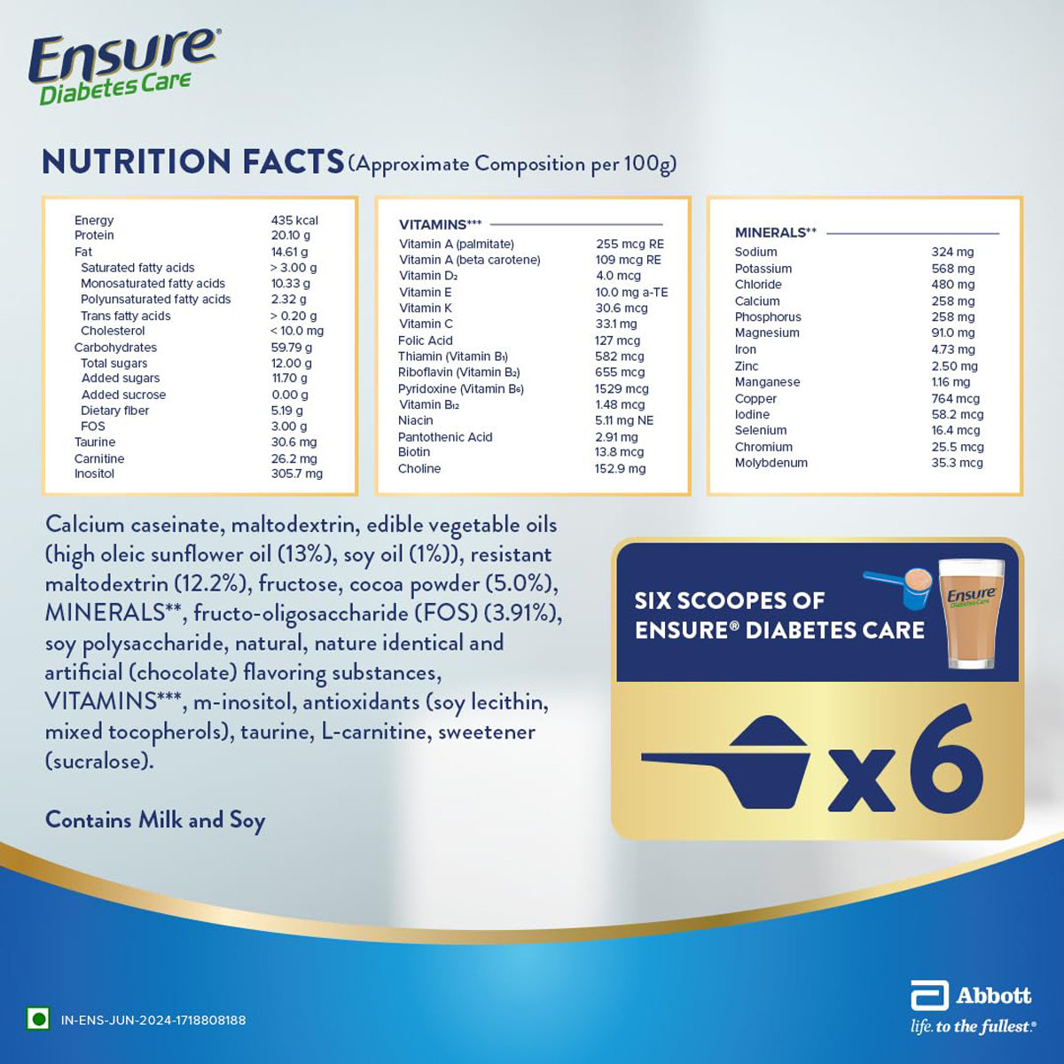 Ensure Diabetes Care Chocolate Flavour Powder for Adults, 950 gm, Pack of 1 Ensure Diabetes Care Chocolate Flavour Powder for Adults, 950 gm, Pack of 1