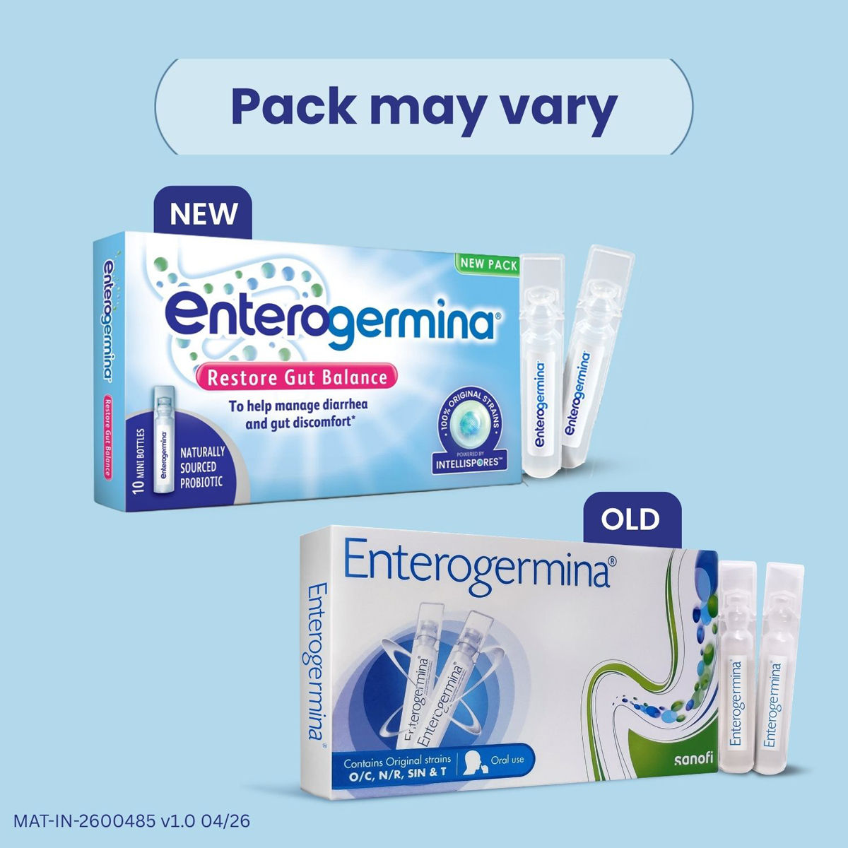 Buy Enterogermina Suspension 10 x 5 ml online | Uses, Side Effects ...
