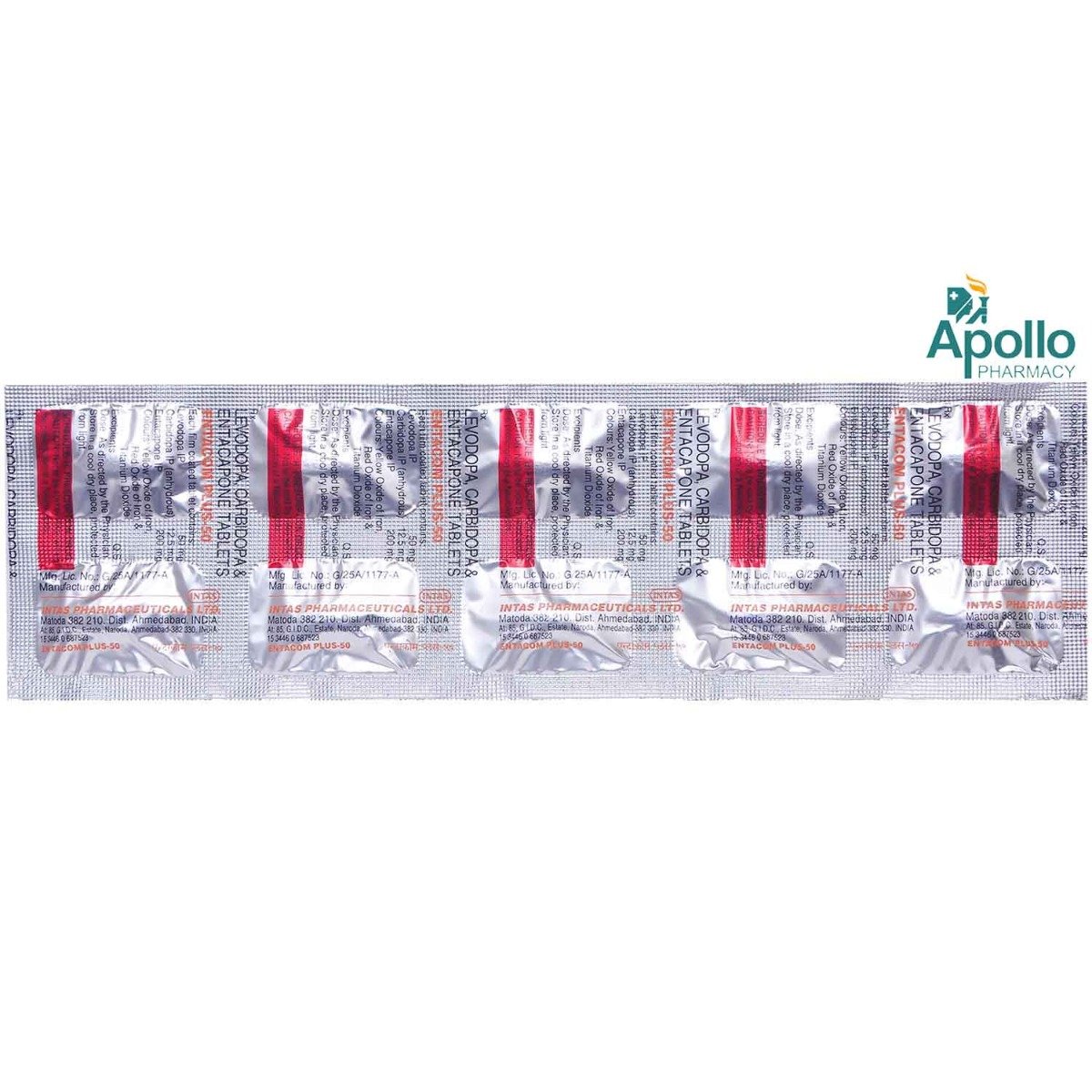 Entacom Plus 50 Tablet 10's, Pack of 10 TabletS Entacom Plus 50 Tablet 10's, Pack of 10 TabletS