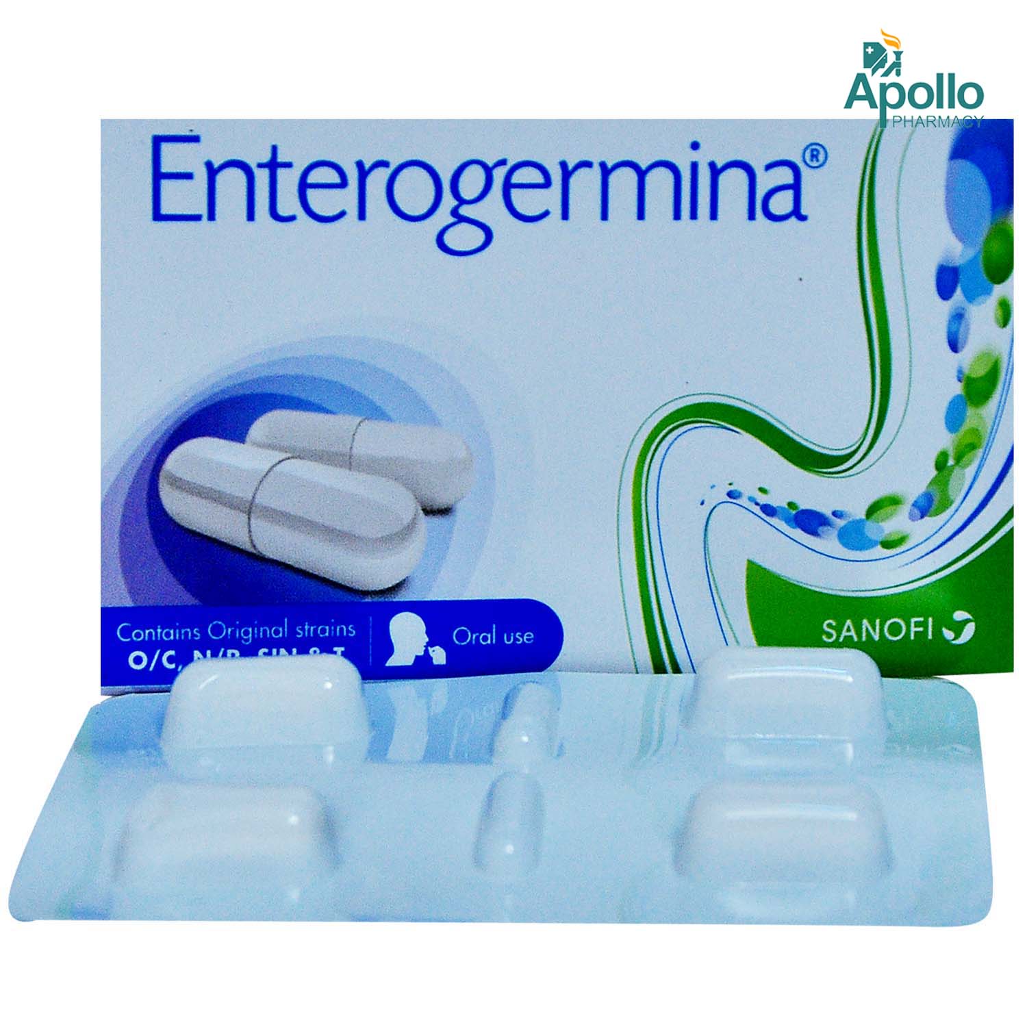 Enterogermina Capsule 4's, Pack of 4 CAPSULES Enterogermina Capsule 4's, Pack of 4 CAPSULES