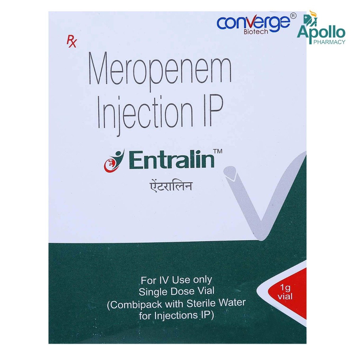 Entralin 1 gm Injection 1's, Pack of 1 Injection Entralin 1 gm Injection 1's, Pack of 1 Injection