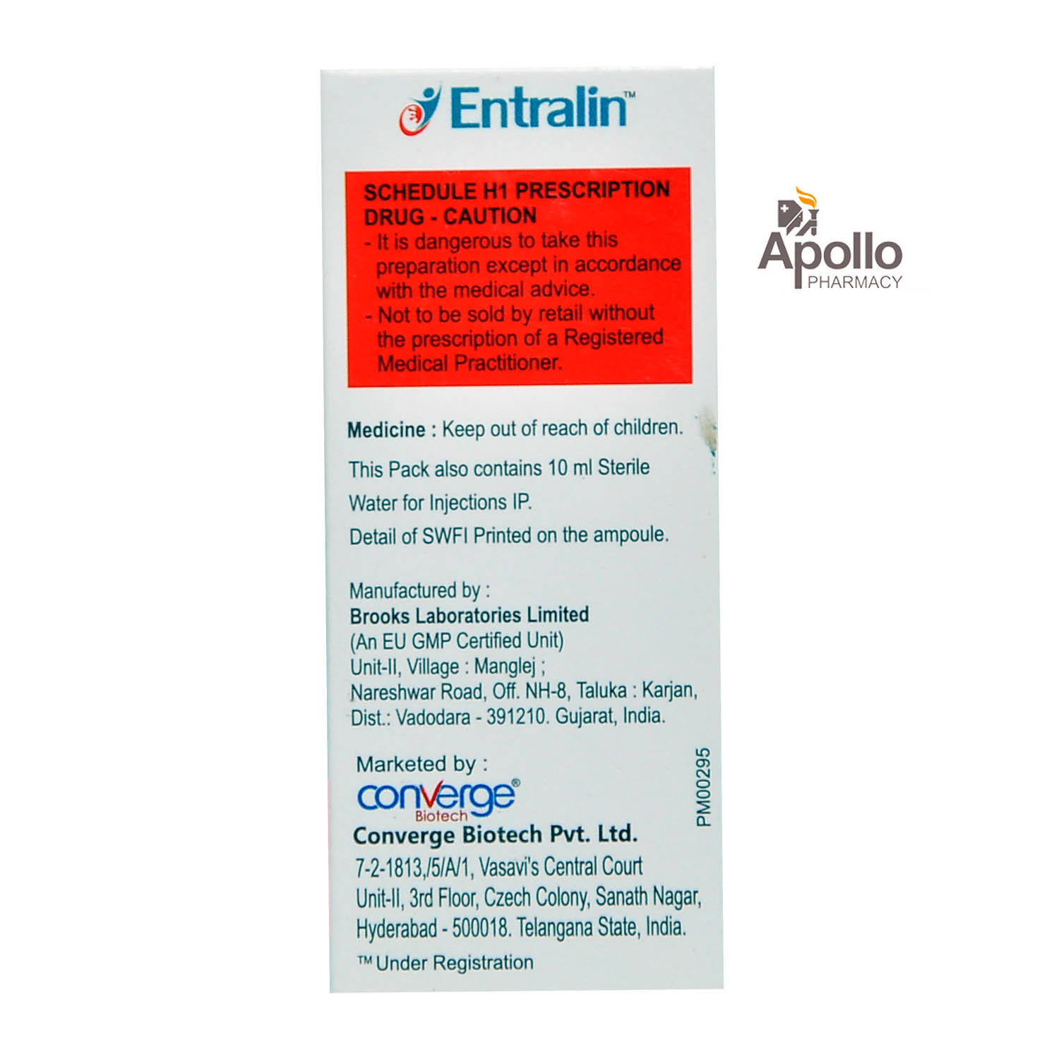 Entralin 500mg Injection, Pack of 1 Injection Entralin 500mg Injection, Pack of 1 Injection