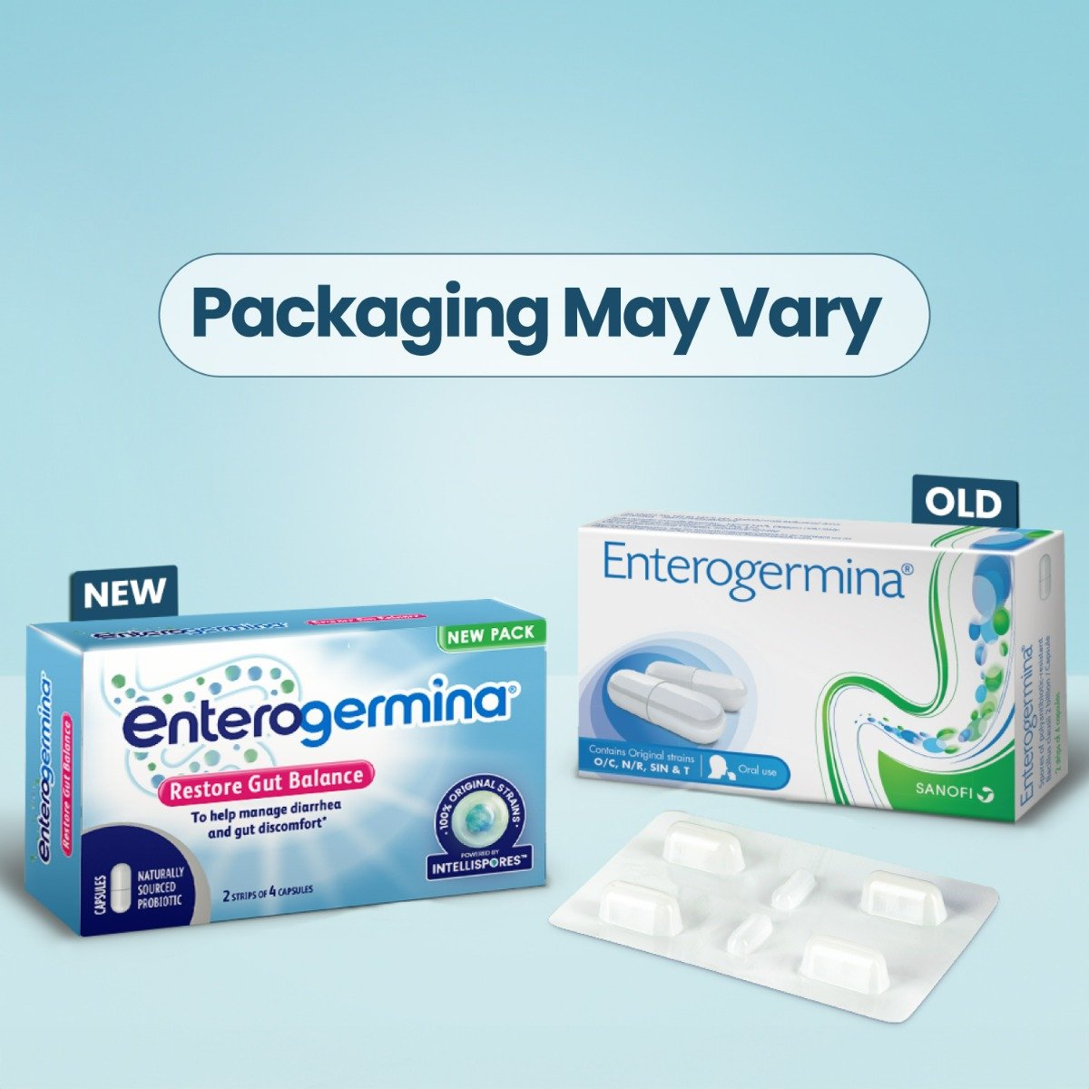 Enterogermina Capsule 4's, Pack of 4 CAPSULES Enterogermina Capsule 4's, Pack of 4 CAPSULES