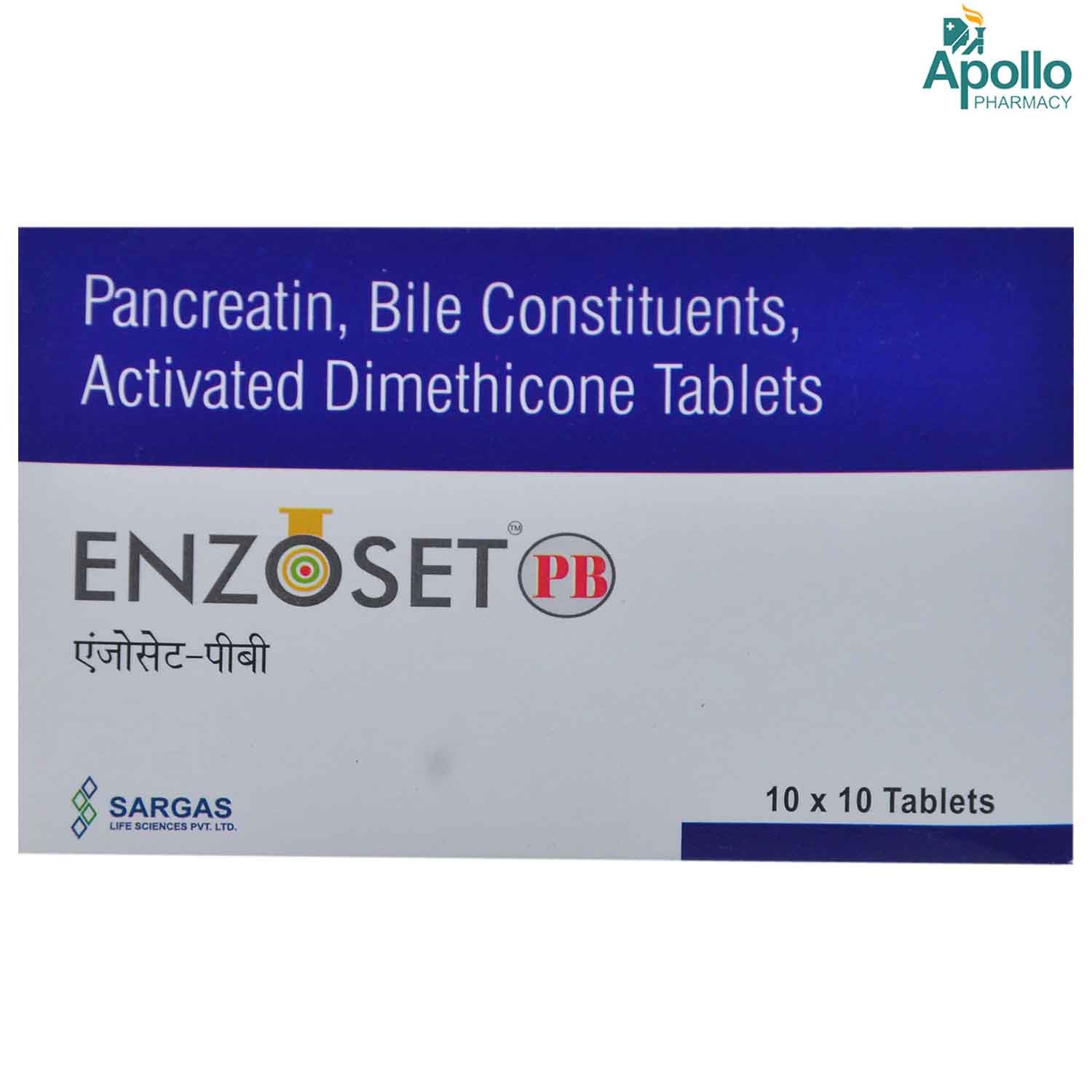 Enzoset PB Tablet 10's, Pack of 10 TABLETS Enzoset PB Tablet 10's, Pack of 10 TABLETS