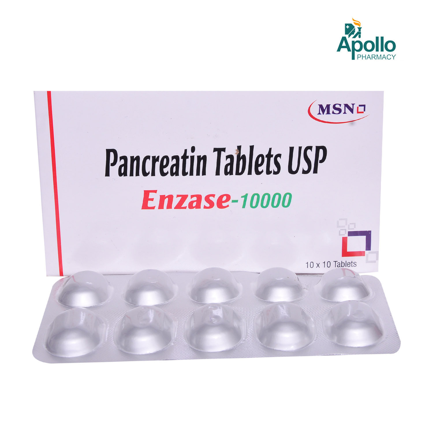 Enzase-10000 Tablet 10's, Pack of 10 TABLETS Enzase-10000 Tablet 10's, Pack of 10 TABLETS