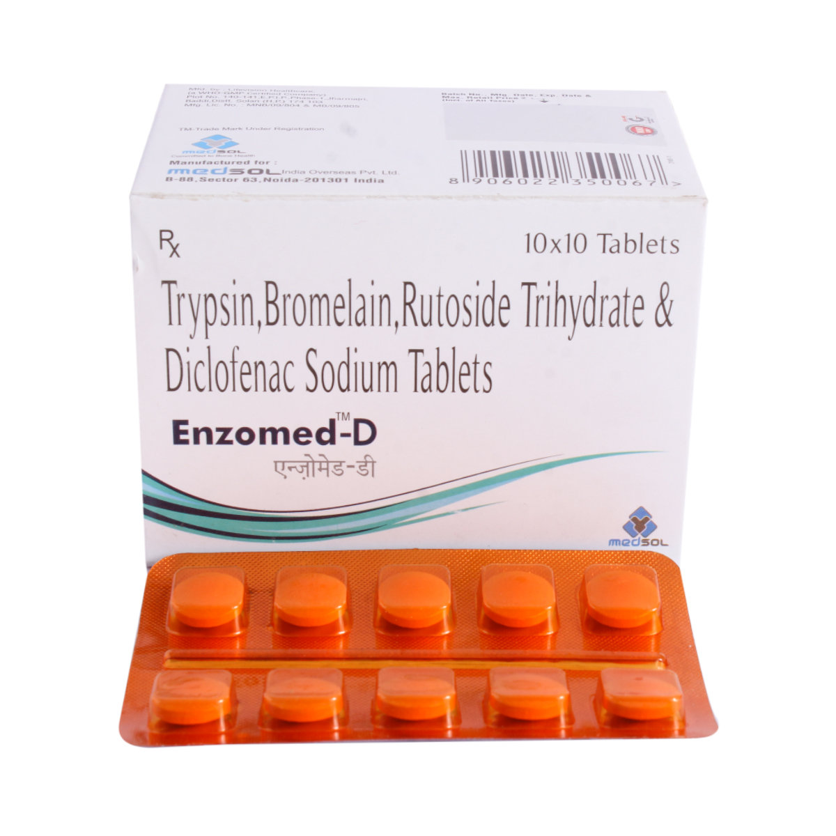 Enzomed-D Tablet 10's, Pack of 10 Enzomed-D Tablet 10's, Pack of 10