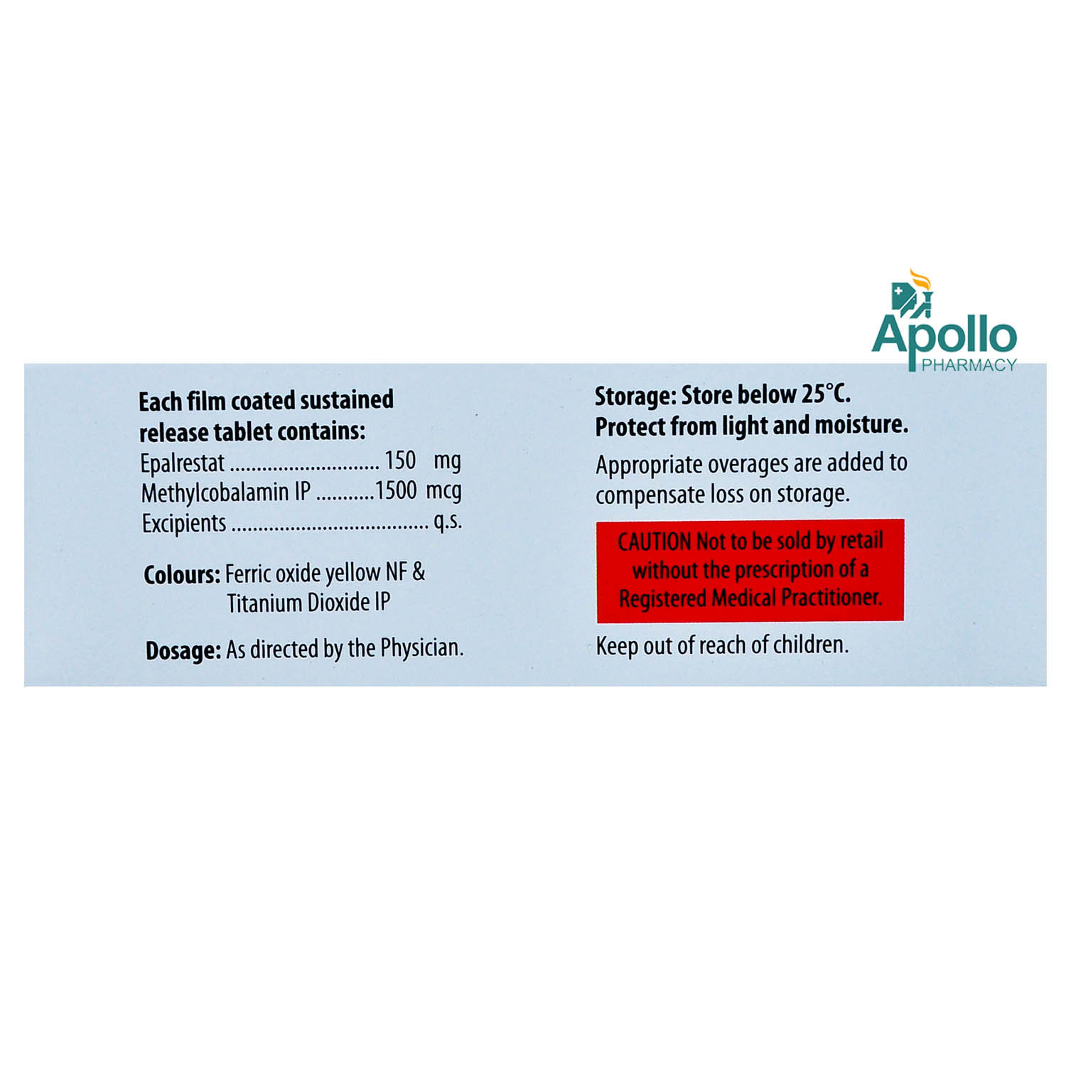 Epalrica-M Tablet 10's, Pack of 10 TABLETS Epalrica-M Tablet 10's, Pack of 10 TABLETS