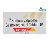Epival Tablet 10's, Pack of 10 TabletS