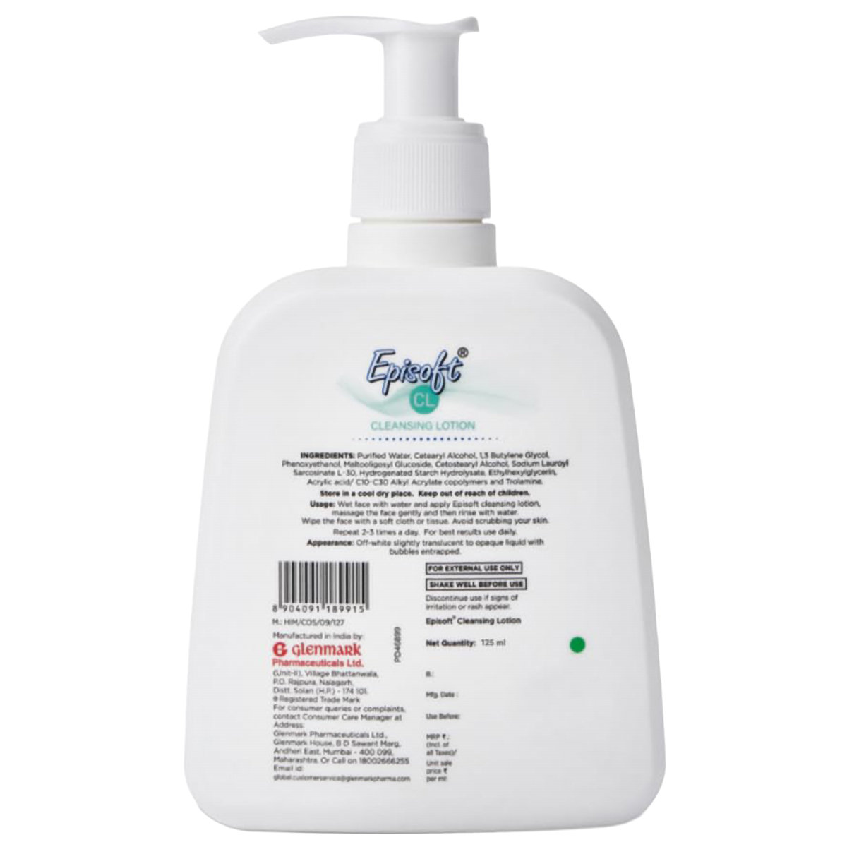 Episoft Cleansing Lotion 125 ml, Pack of 1 Episoft Cleansing Lotion 125 ml, Pack of 1