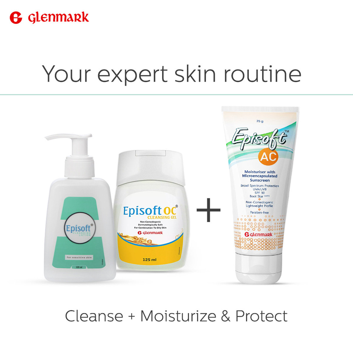 Episoft Cleansing Lotion 125 ml, Pack of 1 Episoft Cleansing Lotion 125 ml, Pack of 1