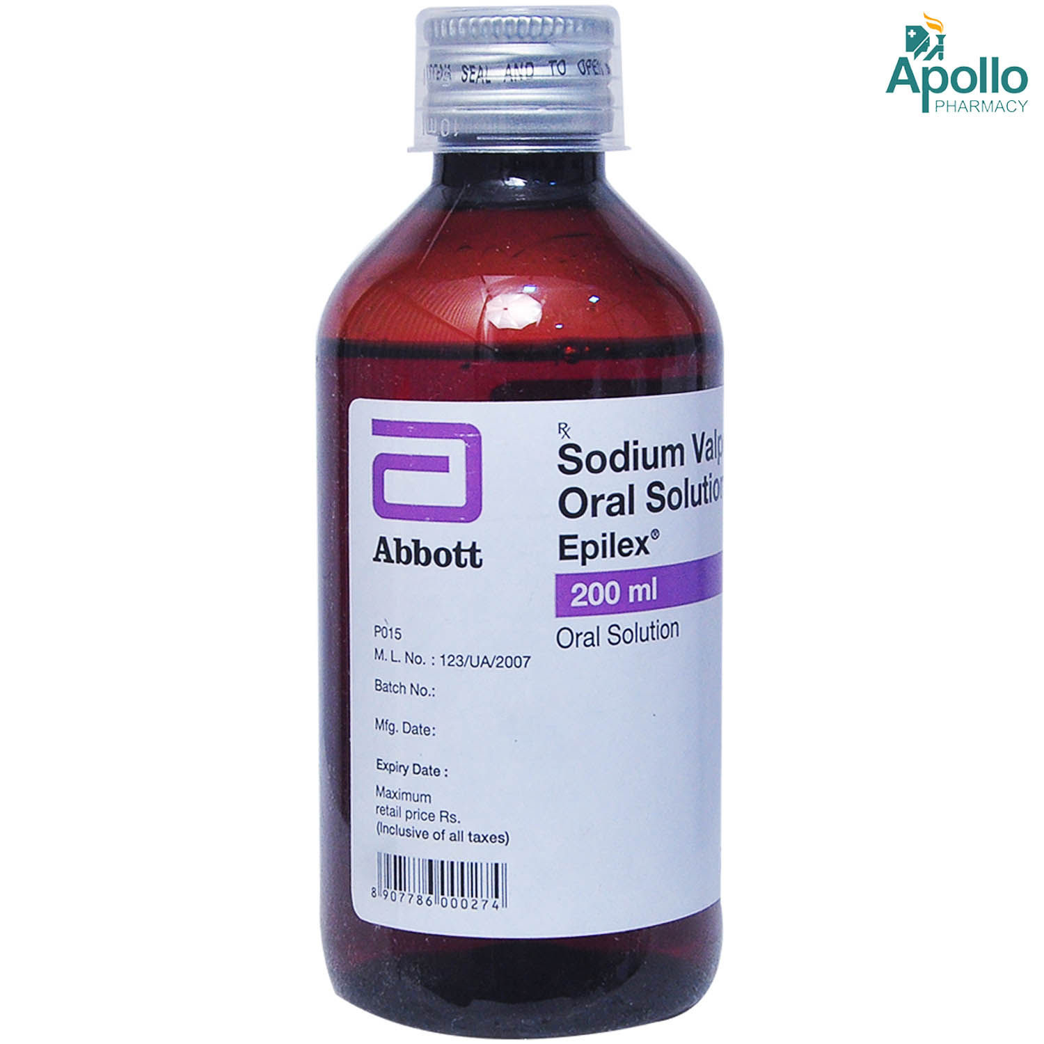 Epilex Oral Solution 200 ml, Pack of 1 SOLUTION