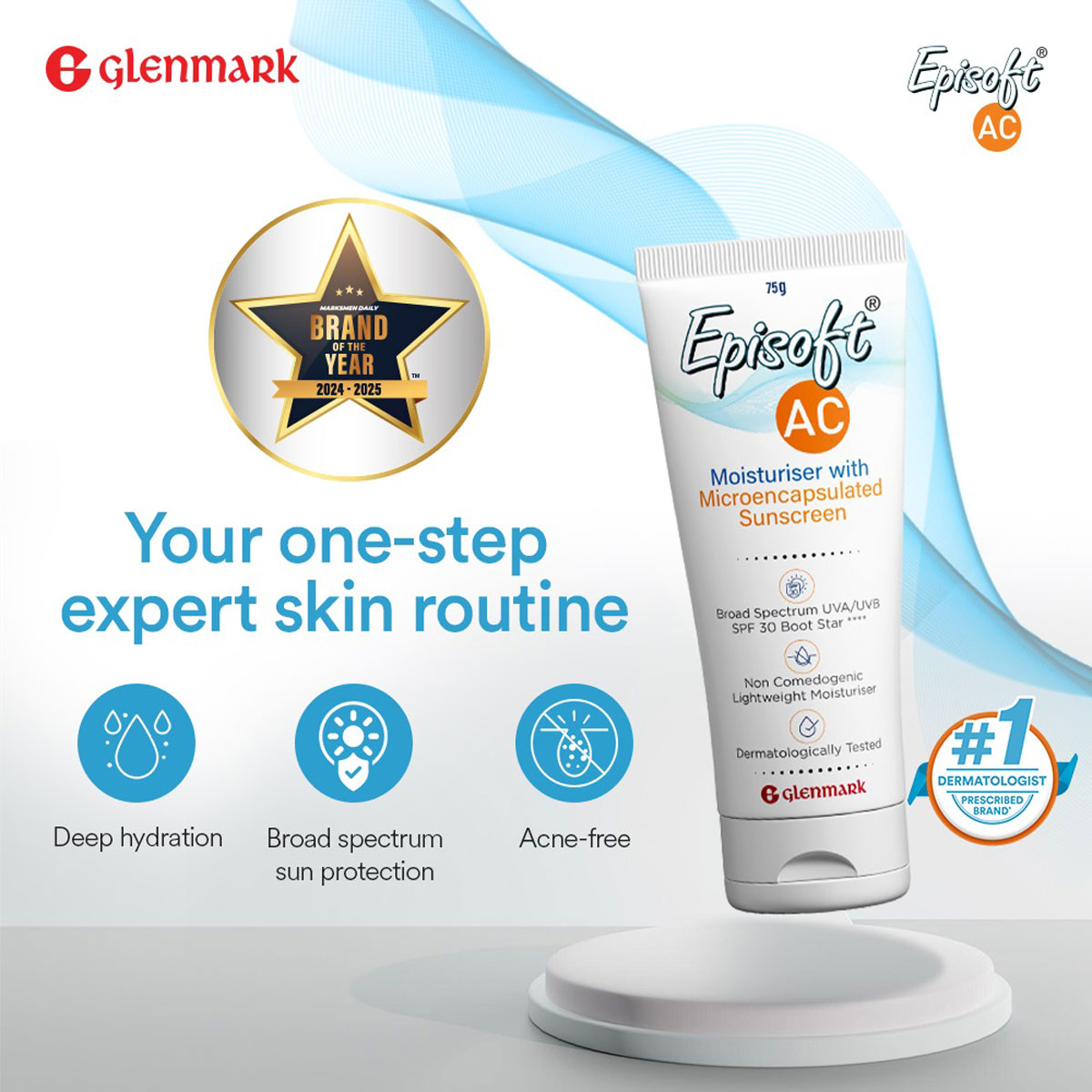 Episoft AC Moisturiser SPF 30 with Microencapsulated Sunscreen Cream, 75 gm, Pack of 1 Episoft AC Moisturiser SPF 30 with Microencapsulated Sunscreen Cream, 75 gm, Pack of 1