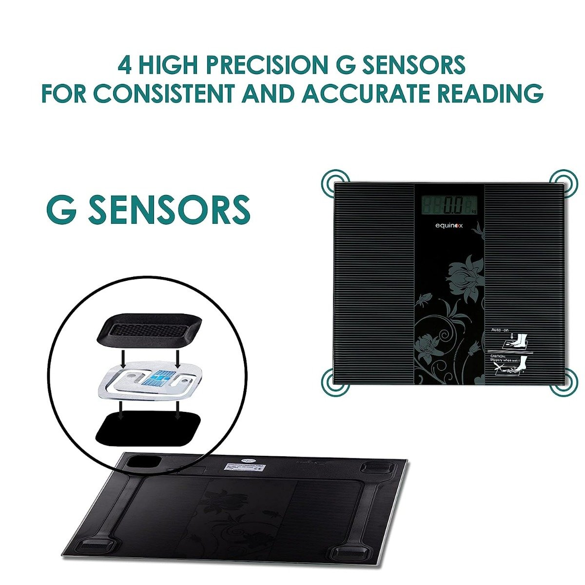 Equinox Personal Digital Weighing Scale EQ-EB-9300, 1 Count, Pack of 1 Equinox Personal Digital Weighing Scale EQ-EB-9300, 1 Count, Pack of 1