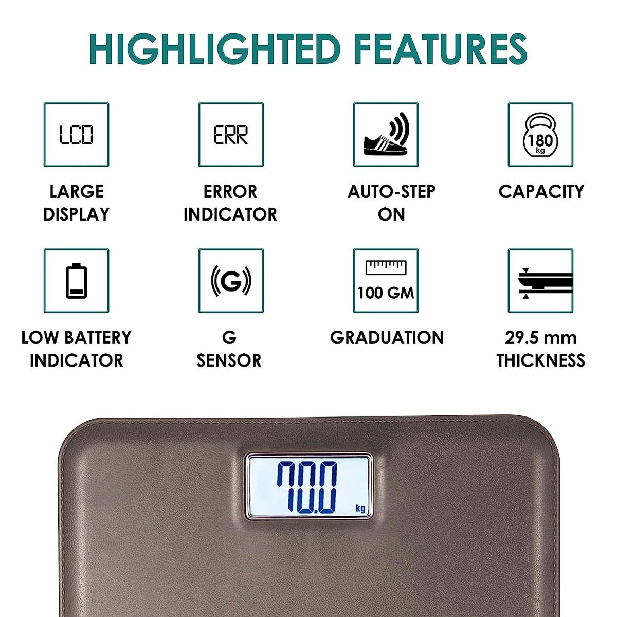 Equinox Digital Weighing Scale EQ-EB-6171L, 1 Count, Pack of 1 Equinox Digital Weighing Scale EQ-EB-6171L, 1 Count, Pack of 1