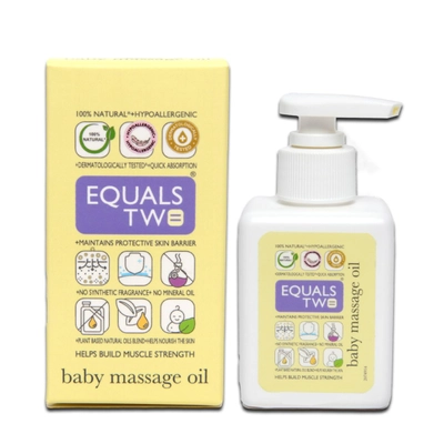 Equals Two Baby Massage Oil, 100 ml, Pack of 1