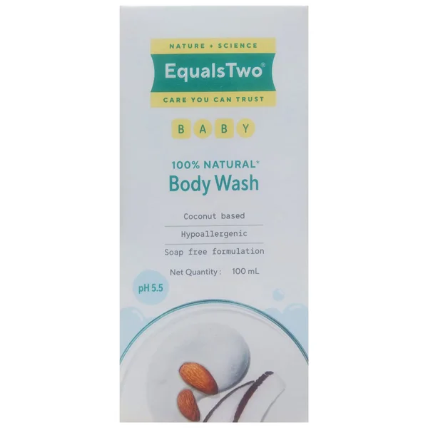 EqualsTwo 100% Natural Baby Wash, 100 ml