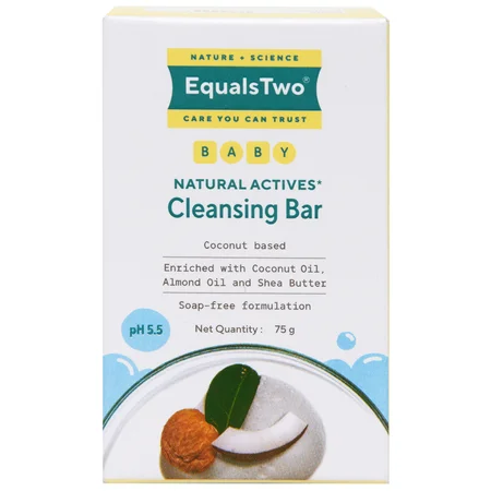 EqualsTwo Baby Cleansing Bar, 75 gm
