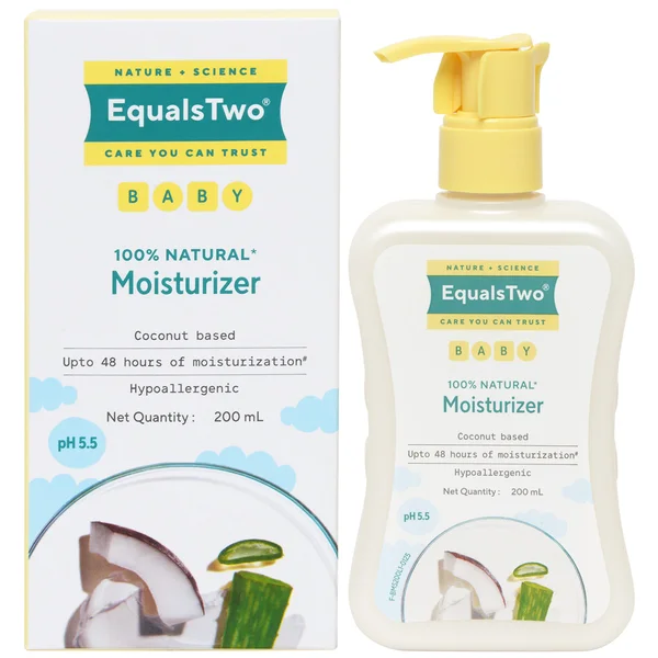 EqualsTwo pH 5.5 Baby Moisturizer, 200 ml, Pack of 1