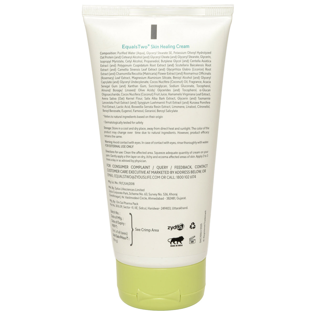 EqualsTwo Baby Skin Healing Cream, 150 gm, Pack of 1 EqualsTwo Baby Skin Healing Cream, 150 gm, Pack of 1