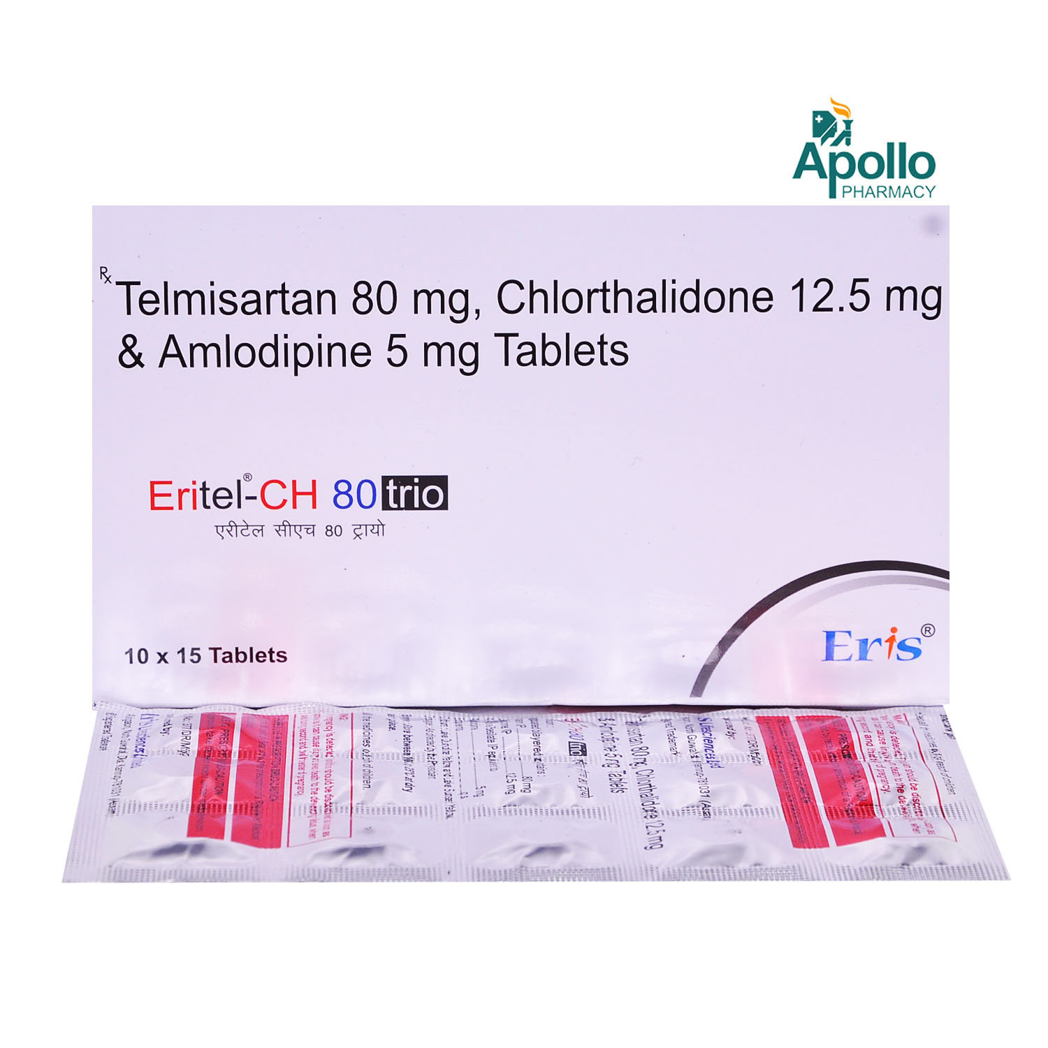 Eritel-CH 80 Trio Tablet 15's, Pack of 15 Eritel-CH 80 Trio Tablet 15's, Pack of 15