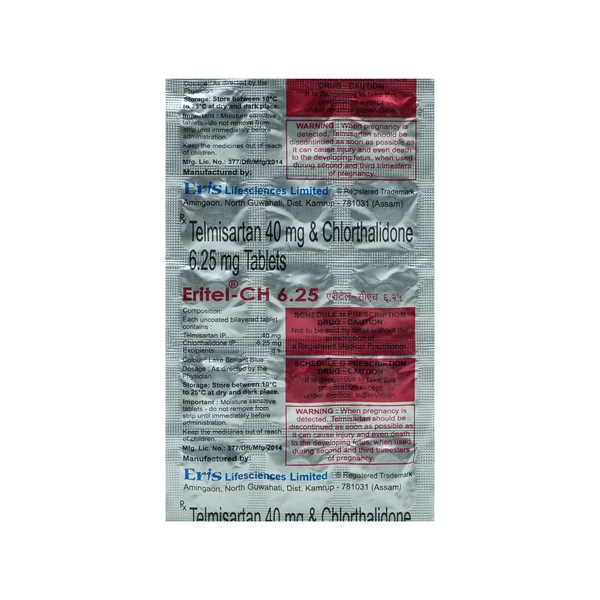 Eritel-CH 6.25 Tablet 15's, Pack of 15 TabletS