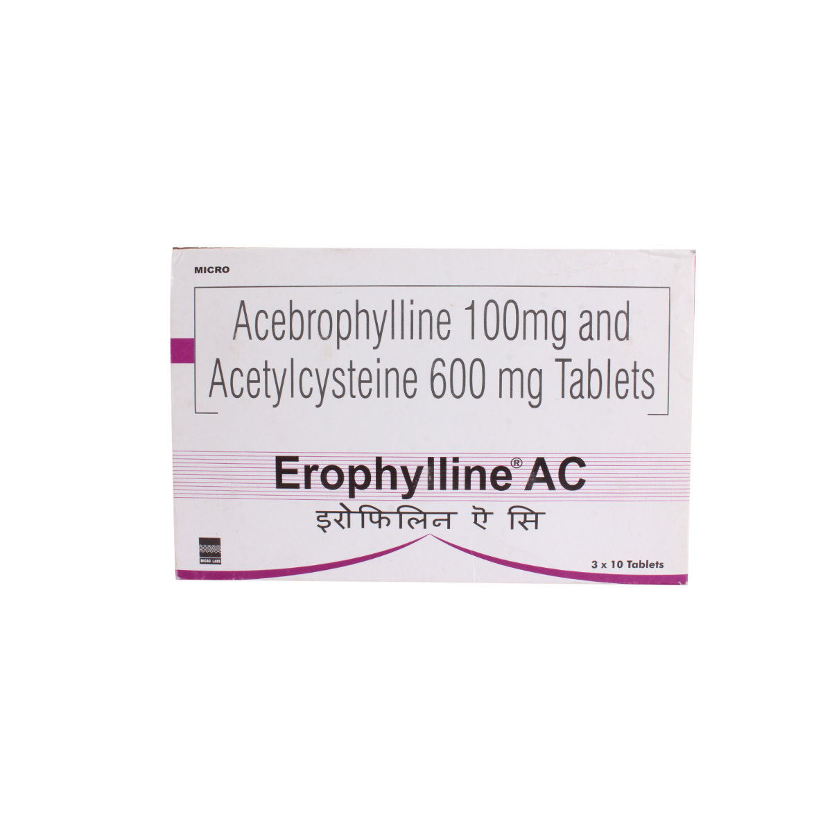 Erophylline AC Tablet 10's, Pack of 10 TABLETS Erophylline AC Tablet 10's, Pack of 10 TABLETS