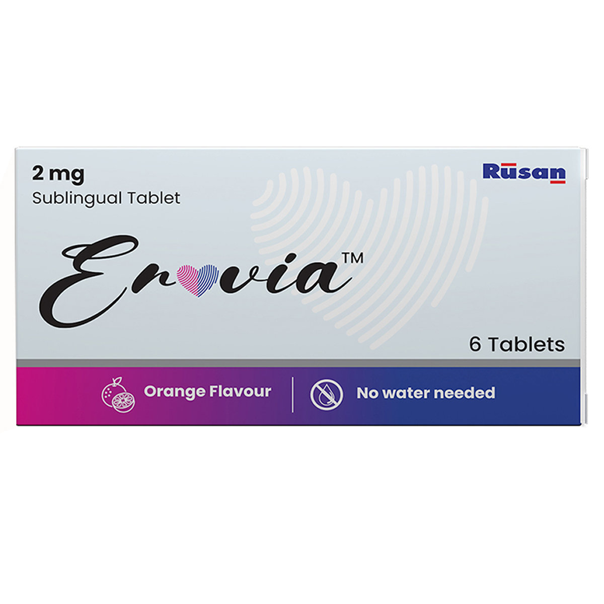 Buy Rusan Erovia 2 mg Orange Flavour Tablet 6's Online