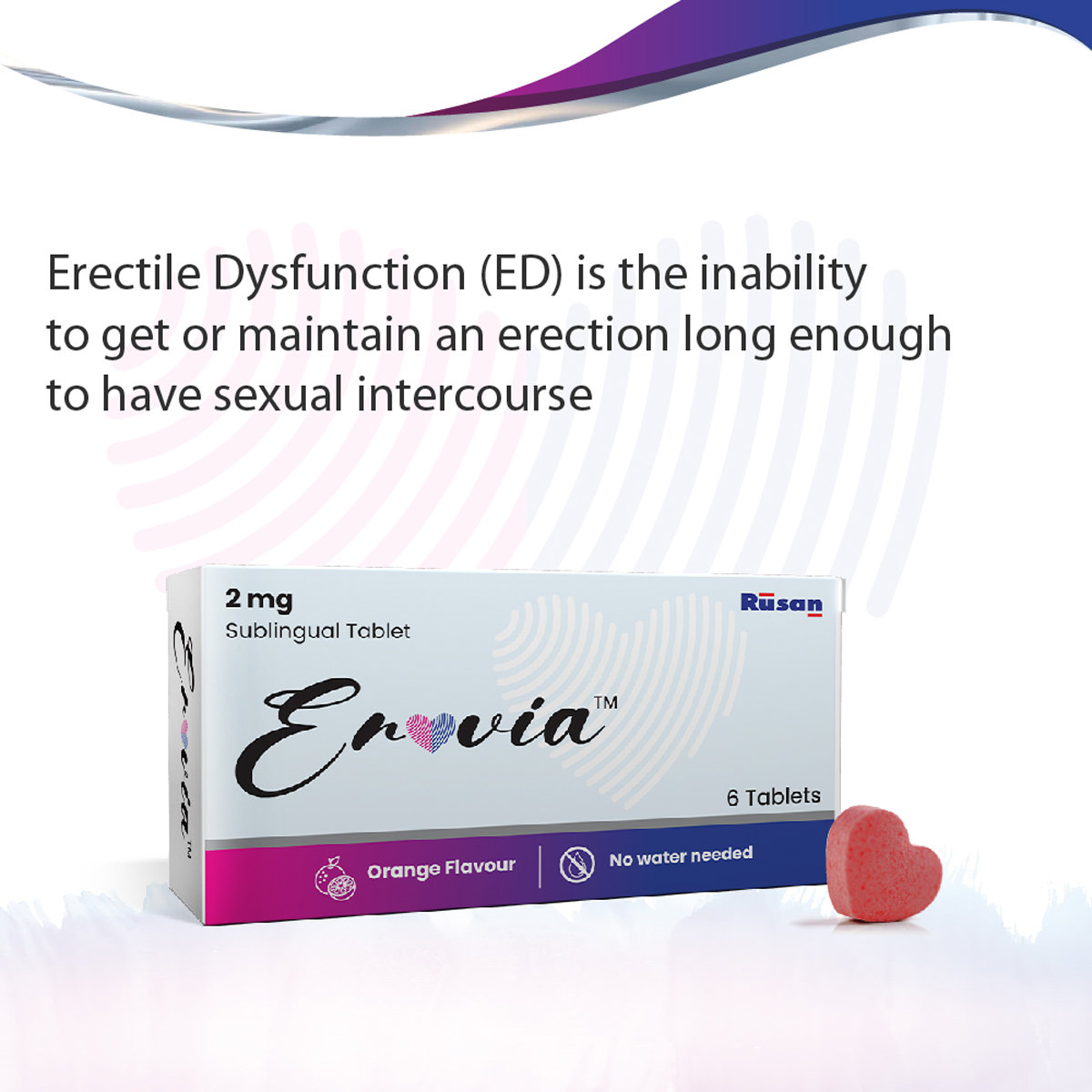 Rusan Erovia 2 mg Orange Flavour Tablet 6's, Pack of 6 Rusan Erovia 2 mg Orange Flavour Tablet 6's, Pack of 6