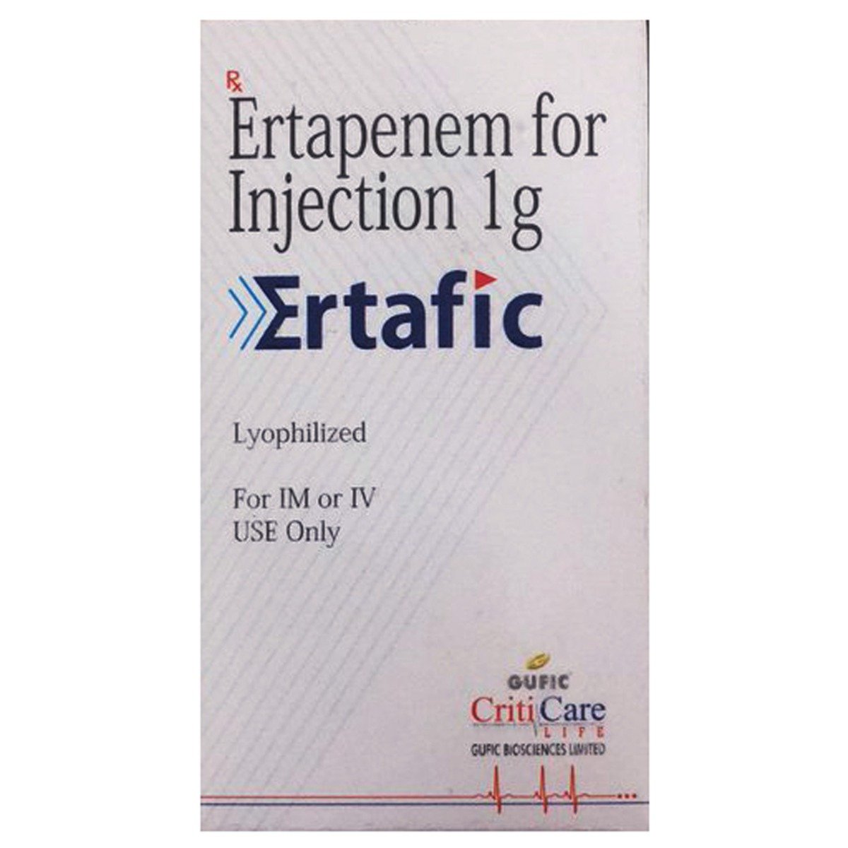 Ertafic 1 gm Injection, Pack of 1 INJECTION Ertafic 1 gm Injection, Pack of 1 INJECTION