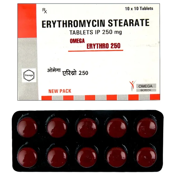 Erythro 250 mg Tablet 10's
