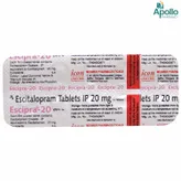 Escipra-20 Tablet 10's, Pack of 10 TABLETS